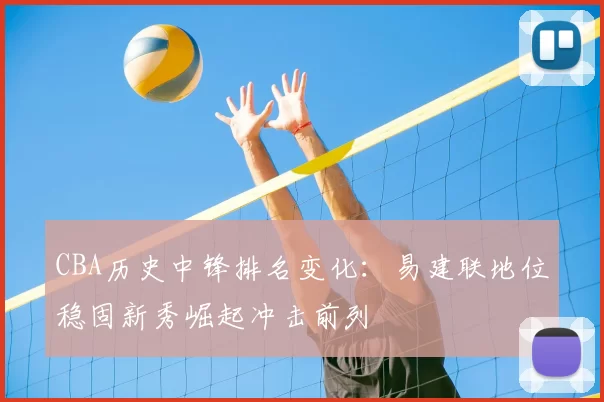 CBA历史中锋排名变化：易建联地位稳固新秀崛起冲击前列